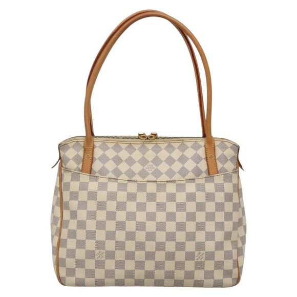 LOUIS VUITTON Damier Azur Figeri PM Shoulder Bag N41176 LV Auth 135424 - Picture 3 of 16